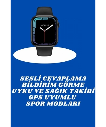 Akıllı Saat Nabız Ölçebilen Adımsayar Kalori Hesaplama Tema Değiştirme GPS Uyumlu