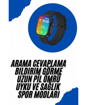 Akıllı Saat Sağlık Takibi Kalp Atışı Adımsayar Ultra Yeni Nesil nefes Egzersizi