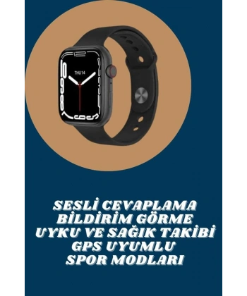 Akıllı Saat Tema Değiştirme Uyku ve Sağlık Takibi Sesli Asistan Bildirim Görme