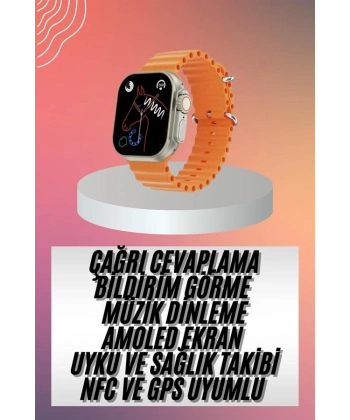 Akıllı Saat Ultra Android & İOS Uyumlu Arama Bildirim Özellikli