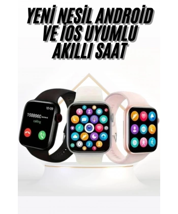 Akıllı Saat Uyku ve Sağlık Takibi Arama Cevaplama 44 MM Amoled Ekran