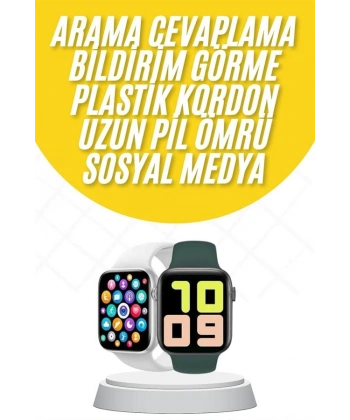 Akıllı Saat Uyku ve Sağlık Takibi Arama Cevaplama 44 MM Amoled Ekran