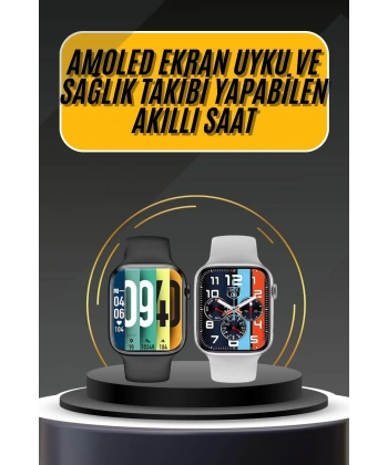 Akıllı Saat Yeni Nesil Android ve İOS Uyumlu Titreşim Modlu Alarm Kronometre