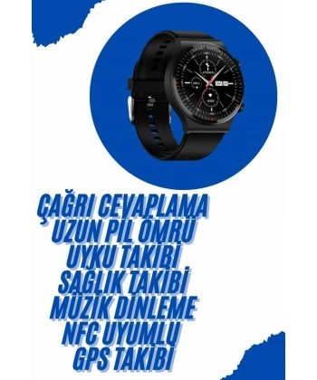 Akıllı Saat Yeni Nesil Üç Kordonlu Nabız Ölçer Çağrı Cevaplama
