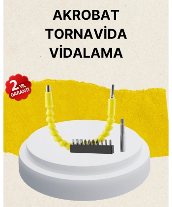 Akrobat Vidalama Uç Seti 12 Parça Profesyonel Dar Alan Kullanım