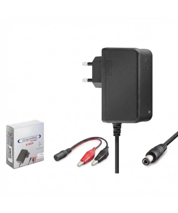 Akü Şarj Cihazı 12V 2.5A 30W Krokodil Uç Akü Şarj Adaptörü