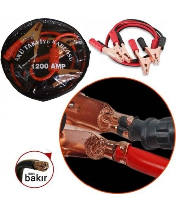 Akü Takviye Kablosu 1200 Amper (Taşıma Çantalı)