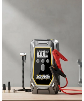 Akü Takviye Lastik Şişirme ve Powerbank Özellikli Çok Fonksiyonlu Cihaz