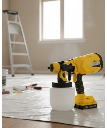 Akülü Boya Püskürtme Tabancası Ayarlanabilir Sprey ve Fan Ayarı