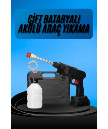 Akülü Oto Araç Yıkama Yüksek Basınçlı Araba Yıkama Makinesi Şarjlı