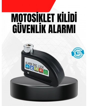Alarm Disk Fren Kilidi Paslanmaz Çelik Motosiklet Scooter Bisiklet