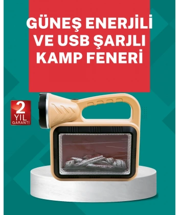 Alev Efektli Güneş Enerjili Lamba – Su Geçirmez