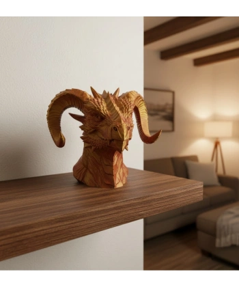 Altın Kırmızı Ejderha Figürü