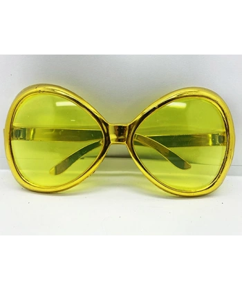 Altın Renk Yeşilçam Nostalji 80li Yıllar 90lı Yıllar Parti Gözlüğü  7x16 cm