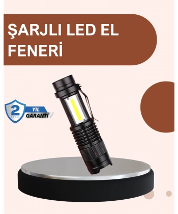 Alüminyum Gövdeli 2000 Lümen Güçlü LED El Feneri