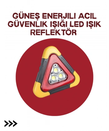 Alüminyum Gövdeli LED Üçgen Reflektörlü Acil Işık