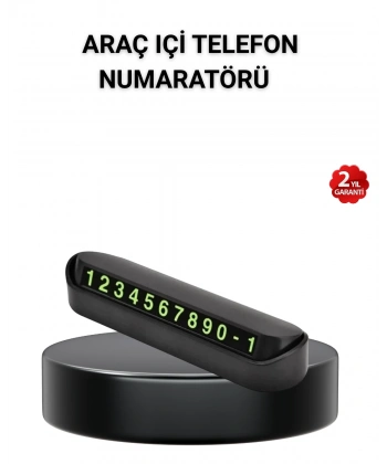 Alüminyum Kasa Gri Çevirmeli Araç İçi Telefon Numaratörü