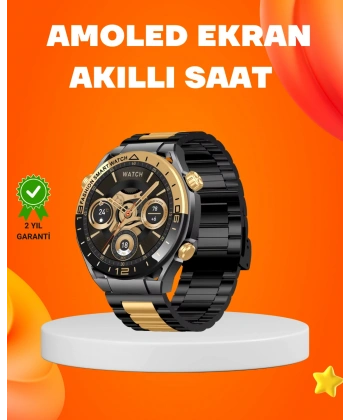 Amoled Akıllı Saat IP67 Su Geçirmez 3 Bileklikli Sağlık Takipli