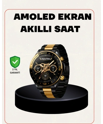 Amoled Akıllı Saat Manyetik Şarj GPS Destekli Spor ve Günlük Kullanım