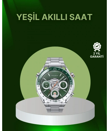 Amoled Ekran Akıllı Saat Harita Gösterimli Bluetooth Aramalı 3 Kayışlı