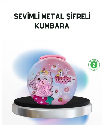 Anahtarlı Çocuk Para Kasası Eğitici ve Dekoratif Tasarım