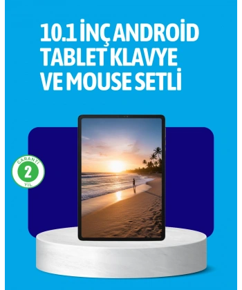 Android 15 Tablet Klavyeli Mouse’lu Profesyonel Set