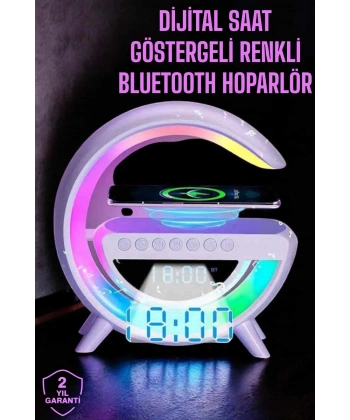 Android Uyumlu Akıllı Bluetooth Hoparlör Kablosuz Şarj Cihazı Standı