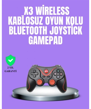 Android Uyumlu Gamepad X3 Game Stick Oyun Kolu Bluetooth Bağlantılı