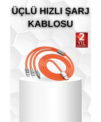 Android ve İOS Uyumlu 180 Derece Type-c Şarj Kablosu