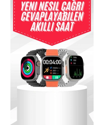 Android ve İOS Uyumlu Uyku ve Sağlık Takibi Yapabilen 3 Kordonlu Akıllı Saat