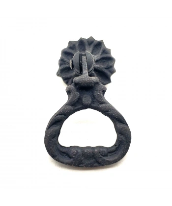 Antika Tarz Dekoratif Pirinç Kalp Sarkaç Mobilya Kulbu - 25 mm, Oksit