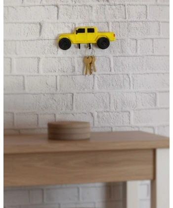 Araba Figürlü Duvar Anahtarlığı Ev ve Ofis İçin Dekoratif Tasarım