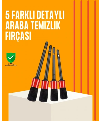 Araba Temizliği İçin 5 Parça Fırça Takımı