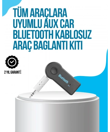 Araç İçi Bluetooth AUX Müzik ve Telefon Görüşmesi Adaptörü