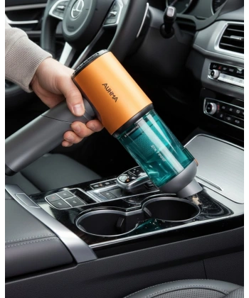 Araç İçi Kablosuz El Süpürgesi Yüksek Emiş Gücü ve HEPA Filtre