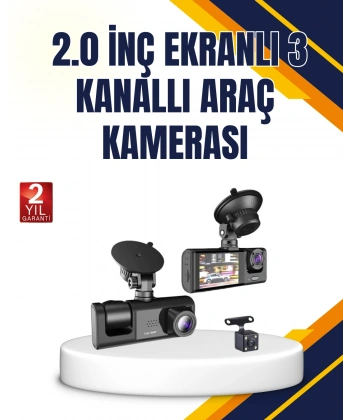 Araç İçi Kamera Seti | 170° Geniş Açı, Hareket Algılama ve Park Koruma