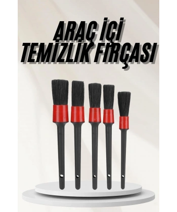 Araç İçi Led Aksesuar 5 Farklı Detaylı Araba Temizlik Fırçası Oto Temizleme Fırçası