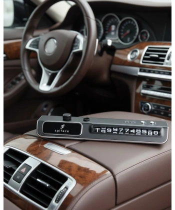 Araç İçi LED Park Telefon Numarası Göstergesi Ön Cam Uyumlu 2 Koku Hediyeli