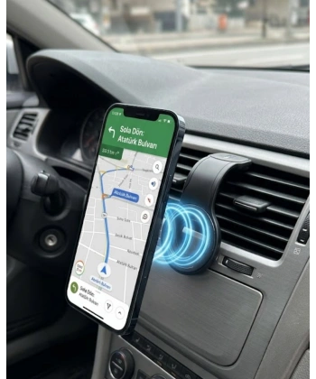 Araç İçi Manyetik Telefon Tutucu Alüminyum Gövdeli Navigasyon Standı