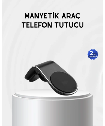 Araç İçi Manyetik Telefon Tutucu Güçlü Klipsli ve 360 Derece Ayarlanabilir