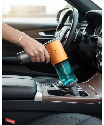 Araç İçi Mini El Süpürgesi Şarjlı Güçlü Vakum
