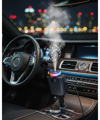 Araç İçi Nemlendirici Aromaterapi ve Hızlı Şarj Bir Arada