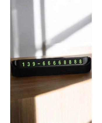 Araç İçi Numaratör Numaralık Torpido Üstü Açılır Kapanır Telefon Numarası Bırakma