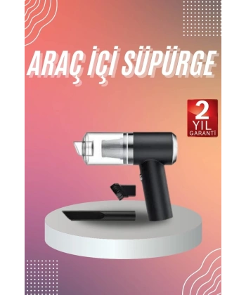Araç İçi Süpürge Kablosuz Şarjlı Elektrikli Süpürge Elde Taşınabilir