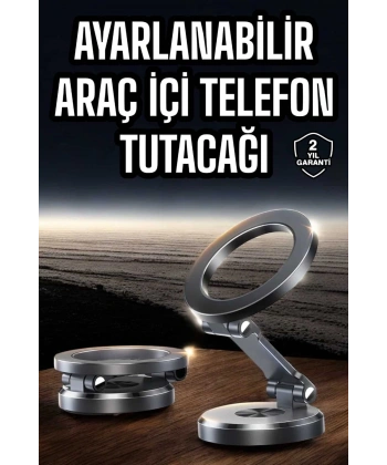 Araç İçi Telefon Tutacağı Manyetik Tasarım Ayarlanabilir