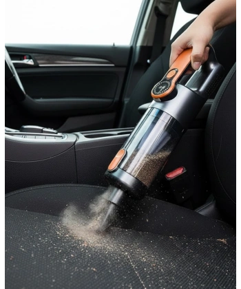Araç İçi Uyumlu Şarjlı El Süpürgesi Dar Alan Temizlik Aparatlı