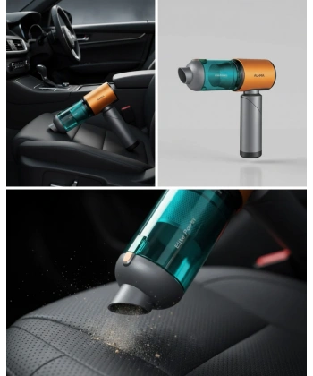 Araç İçin El Tipi Süpürge Güçlü Motor ve Uzun Pil Ömrü