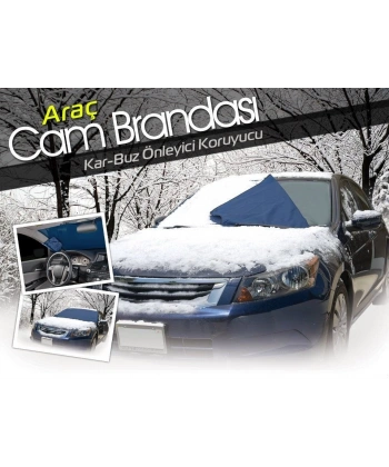 Araç Kar Buz Önleyici Büyük Boy Araç Ön Cam Brandası (150 cm x 70 cm)