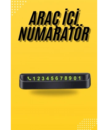 Araç Park Numaratörü Tüm Araçlara Uyumlu Araba Numaralık