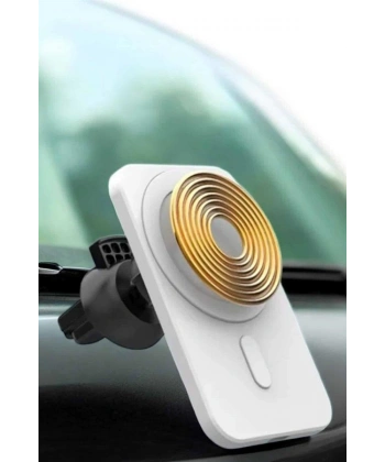 araç uyumlu Kablosuz 15W Taşınabilir Şarj Aleti Çift Kablo